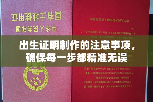 诏安出生证明制作的注意事项，确保每一步都精准无误