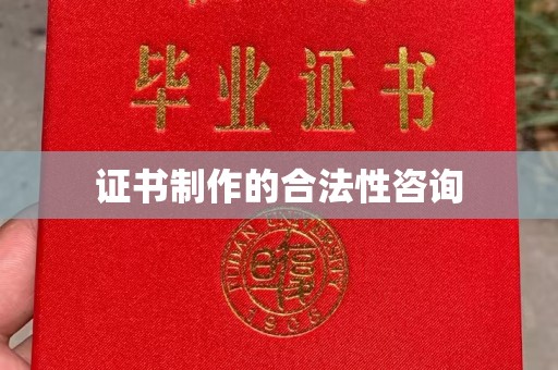 诏安证书制作的合法性咨询