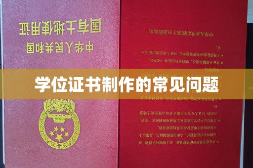 诏安学位证书制作的常见问题