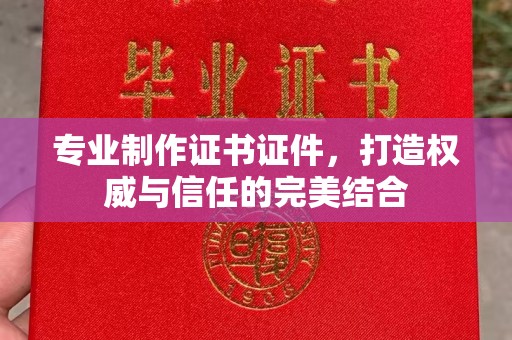 诏安专业制作证书证件，打造权威与信任的完美结合