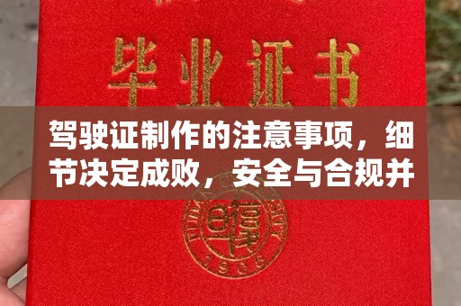 诏安驾驶证制作的注意事项，细节决定成败，安全与合规并重