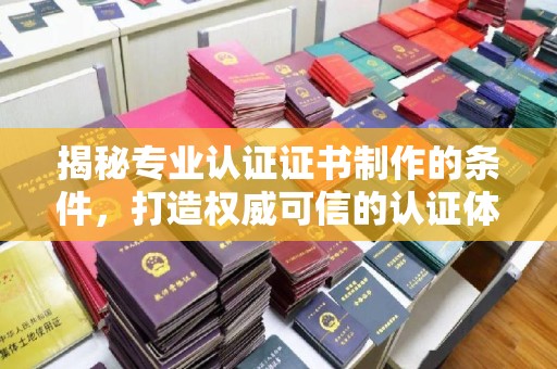 诏安揭秘专业认证证书制作的条件，打造权威可信的认证体系
