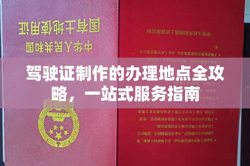 诏安驾驶证制作的办理地点全攻略，一站式服务指南