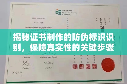 诏安揭秘证书制作的防伪标识识别，保障真实性的关键步骤
