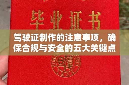 诏安驾驶证制作的注意事项，确保合规与安全的五大关键点