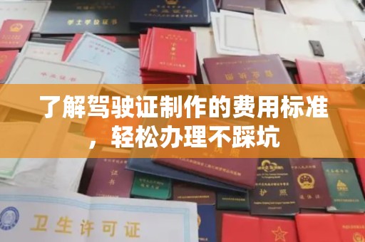 诏安了解驾驶证制作的费用标准，轻松办理不踩坑