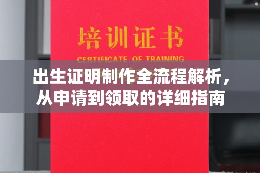 诏安出生证明制作全流程解析，从申请到领取的详细指南